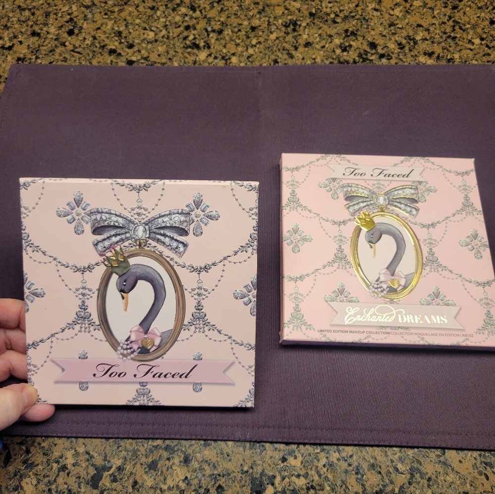 NIB Too Faced Enchanted Dream Limited Edition Blush & Eyeshadow Palette W/Mirror